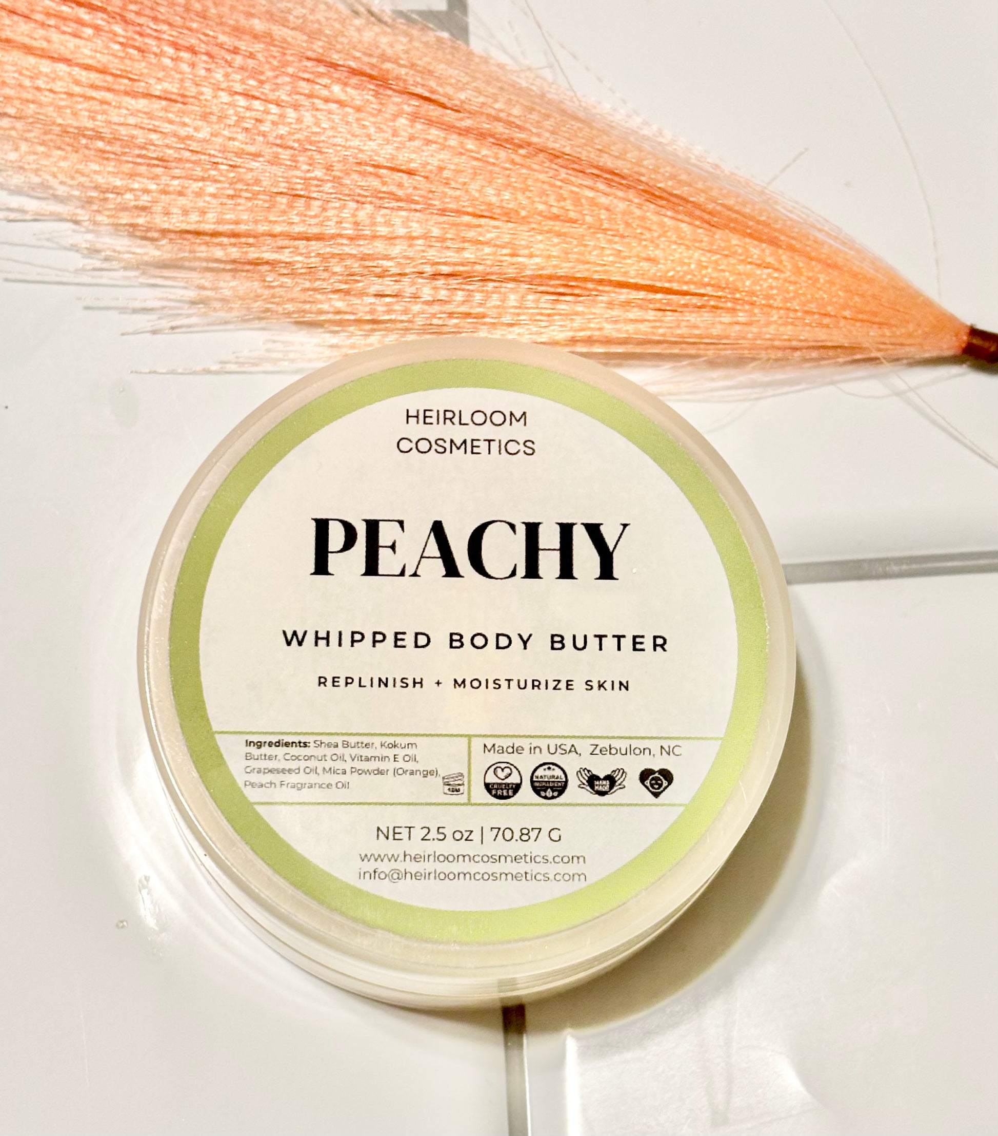 Peach scented body butter